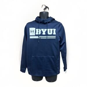 Under Armour Brigham Young University BYUI Mens Hoodie Sweatshirt Size Small
